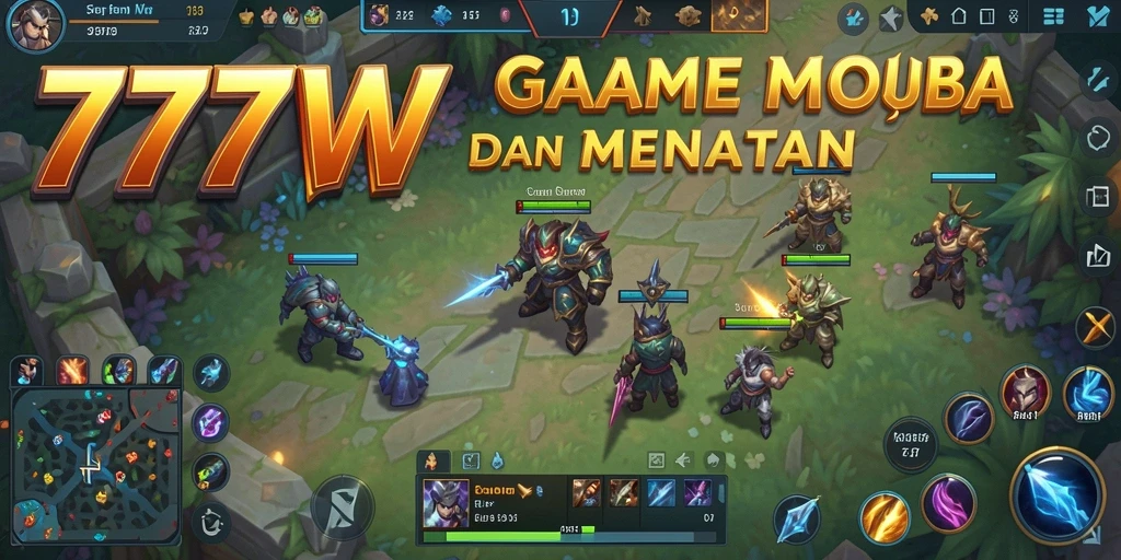 Tampilan gameplay seru dari 7777W yang penuh aksi.