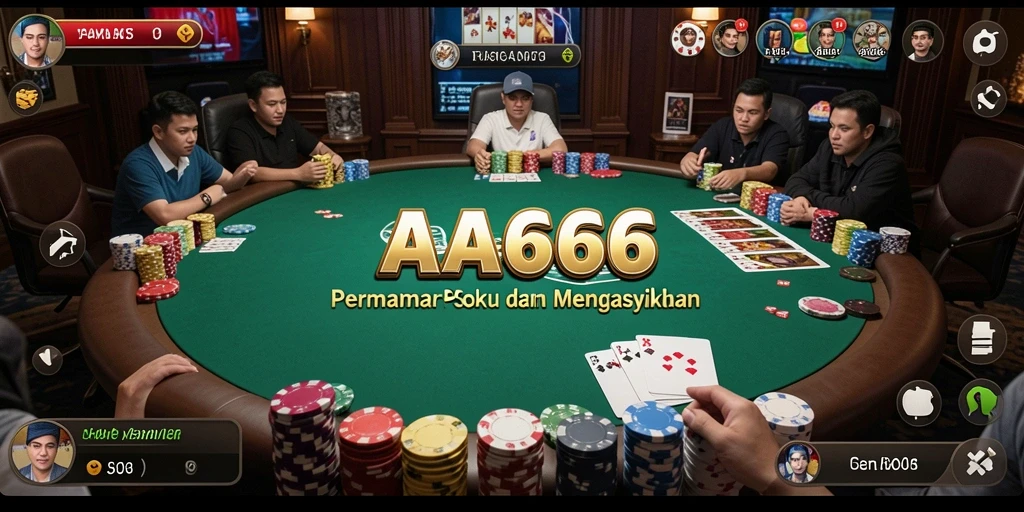 Screenshot gameplay AA666 dengan grafis Poker yang luar biasa.