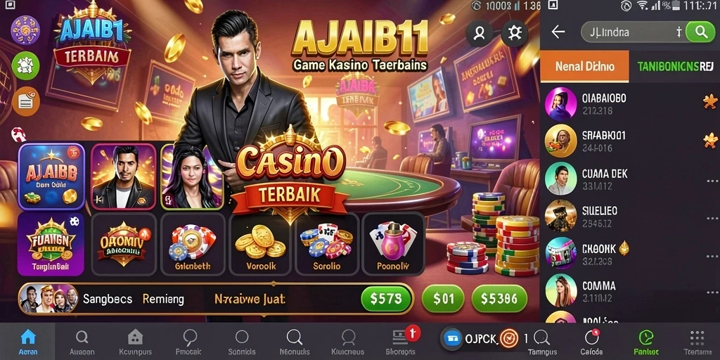 Tampilan gameplay menarik dan interaktif di AJAIB11 dengan berbagai pilihan permainan Kasino.