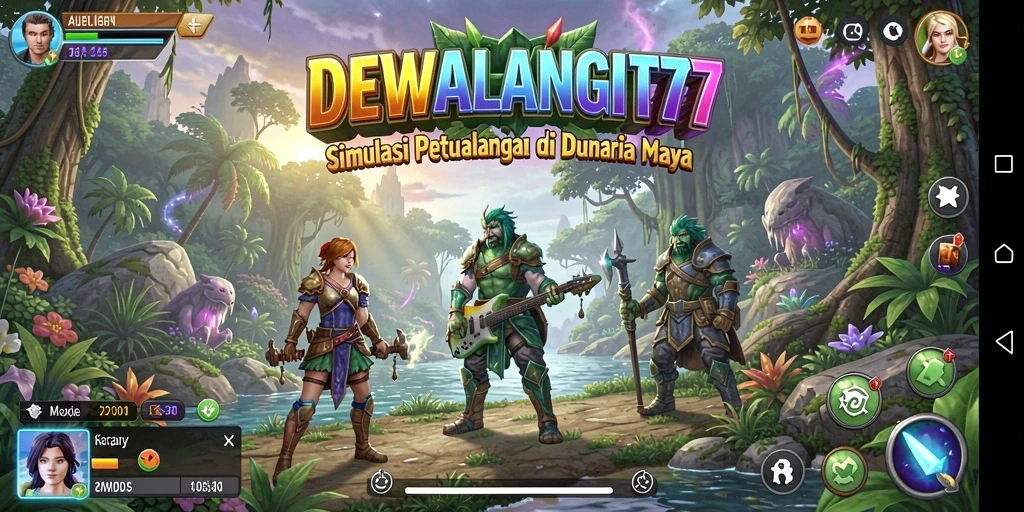 Tampilan gameplay menarik di DEWALANGIT77 yang penuh warna.