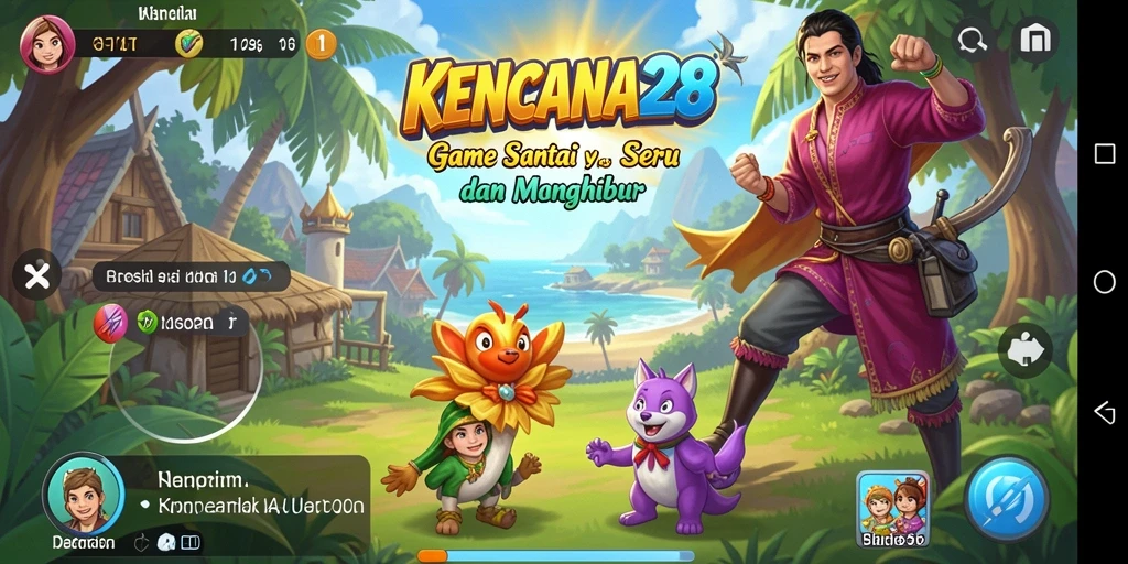 Tampilan permainan KENCANA28 yang seru dengan gameplay menarik.