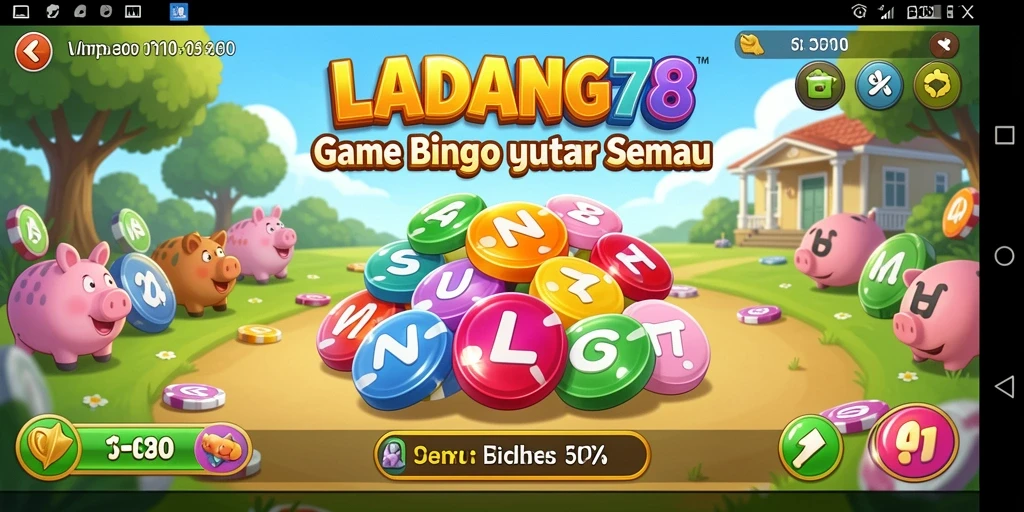 Tampilan menarik dari gameplay Bingo di LADANG78.