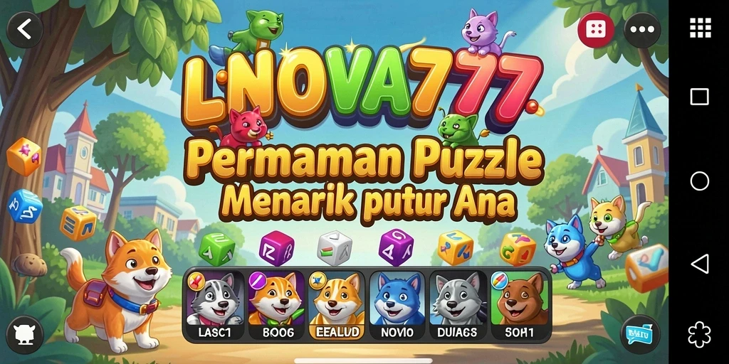 Tampilan screenshot LNOVA777 menampilkan gameplay Puzzle yang seru dan menantang.
