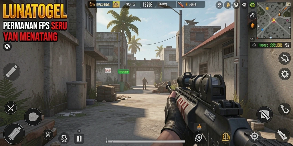 Tampilan gameplay seru dari LUNATOGEL yang mendebarkan.