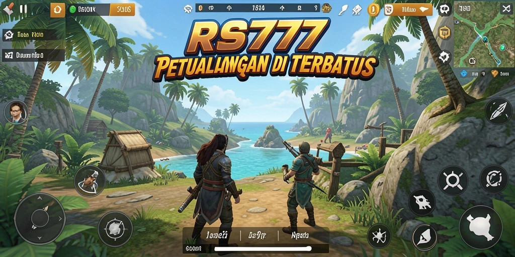 Screenshot utama RS777 menampilkan gameplay mendebarkan dalam dunia terbuka.