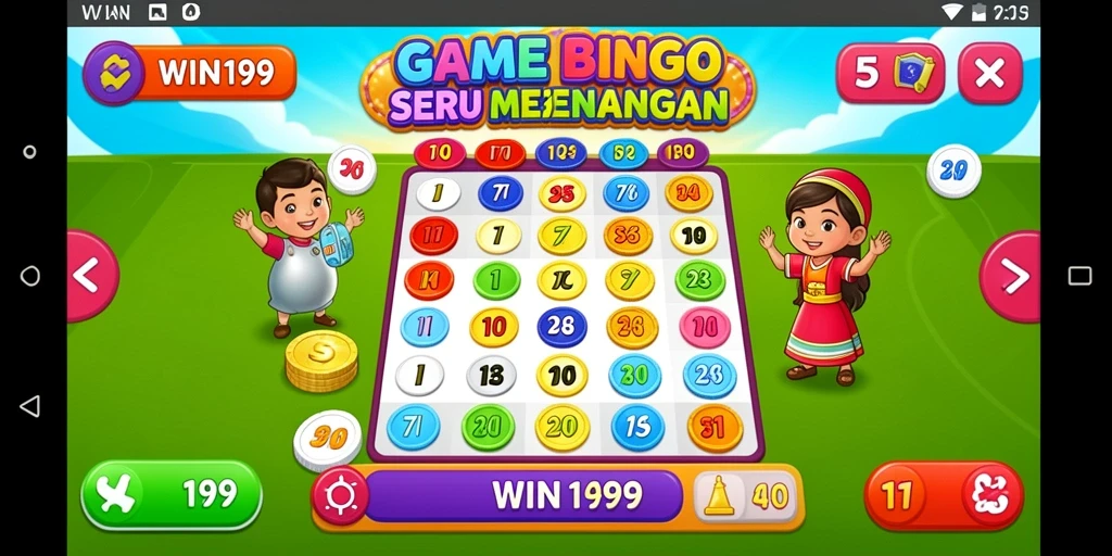 Tampilan gameplay seru Bingo di WIN199 dengan efek grafis menarik.
